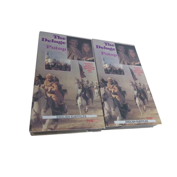Vintage The Deluge Potop Part 1 And 2 VHS English Subtitles SET OF 2 - Picture 6 of 6